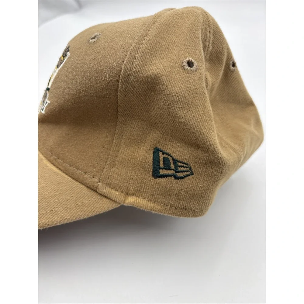 Vintage Green Bay Packers New Era 2003 Lambeau Field Hat Strapback Brown NFL